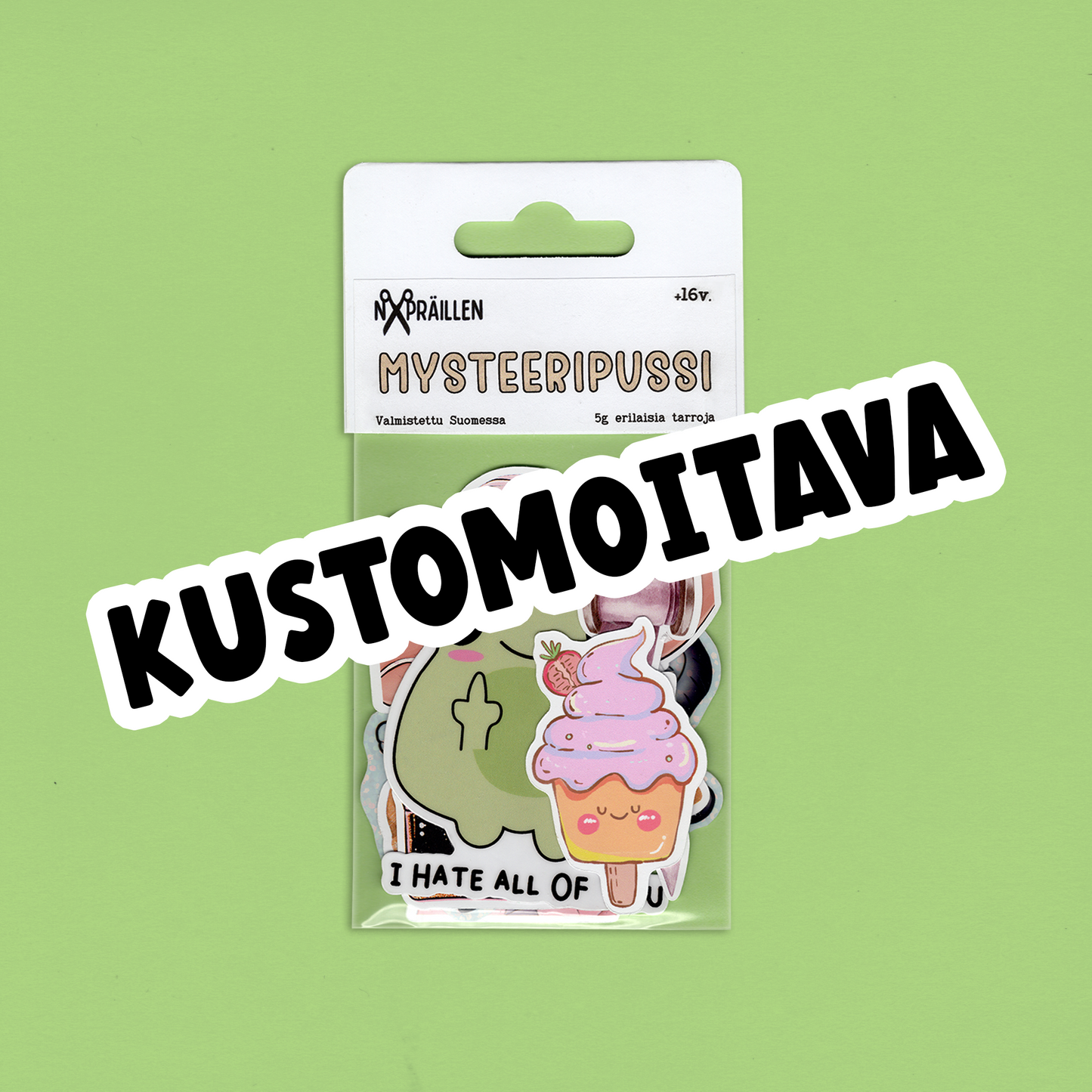 Kustomoitava Mysteeripussi - Tarrat
