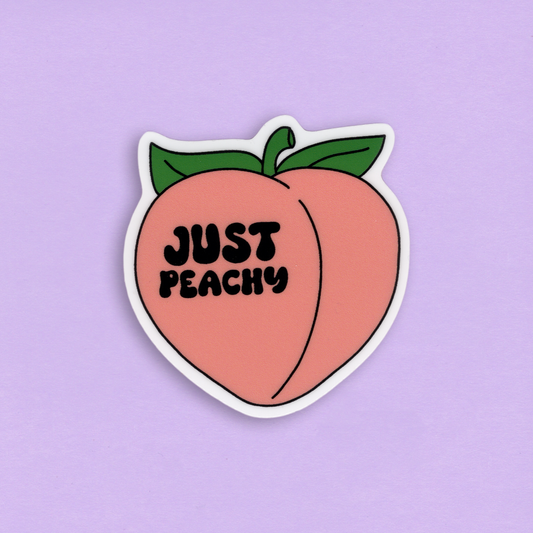 Die-Cut tarra – Just peachy