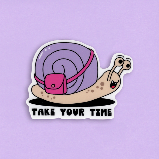 Die-Cut tarra – Take your time